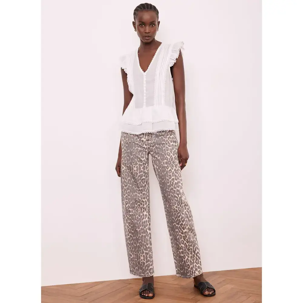 Mint Velvet Mint Velvet Leopard Print Barrel Jeans